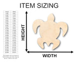 Unfinished Wood Sea Turtle Shape - Craft - up to 36" DIY 30" / 3/4" 24 Hour Crafts