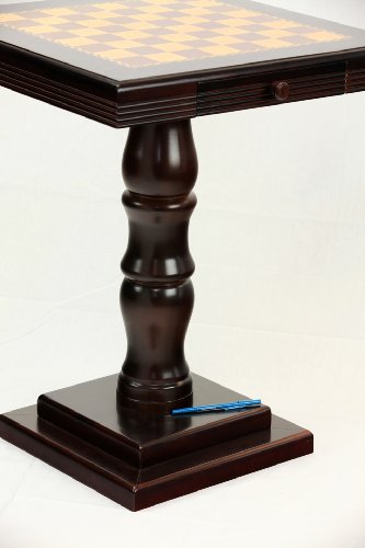 Frenchi Furniture Table, 27.58 in x 22.06 in x 22.06 in, Mahogany Frenchi Furniture