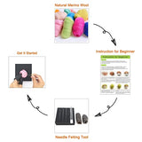 Feltsky Nativity Felting Kits for Adults Including Everything to Make - Craft Kits - Needle Felting Kits for Beginners - Height 4 inch Feltsky