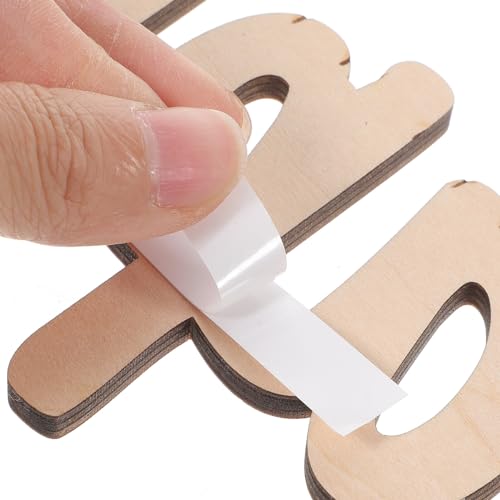 BESTOYARD Happy Birthday Wooden Sign Unfinished Wooden Cutout Letters Plaque Hanging Signs for Baby Shower Wedding Birthday Wreath Home Door Wall BESTOYARD