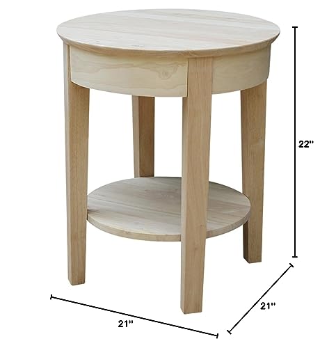 International Concepts Unfinished Philips End Table IC International Concepts