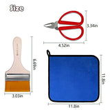 Sakolla Resin Polishing Kit - 24 PCS Resin Supplies Casting Tools Set with Sandpaper, Resin File Kit, Polishing Strips Blocks, Scissors, Wooden Sakolla