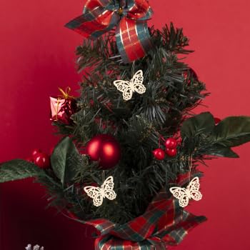 EXCEART 10pcs Unfinished Wooden Cutouts Butterfly Wood Slice Shapes Pieces Wood Discs for DIY Crafts Confetti Hanging Ornaments Table Scatter EXCEART