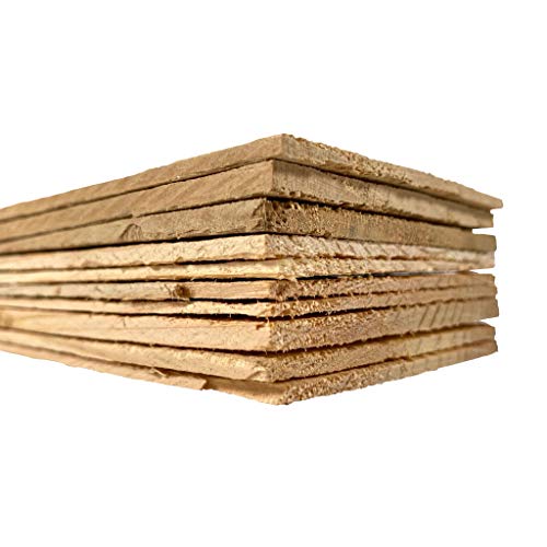 Unfinished Wood Bundle | Arts and Crafts | DIY | House | School Projects | Decoration | Wooden Ornaments | Pack of 10 | 16 inch Long BARNWOODUSA