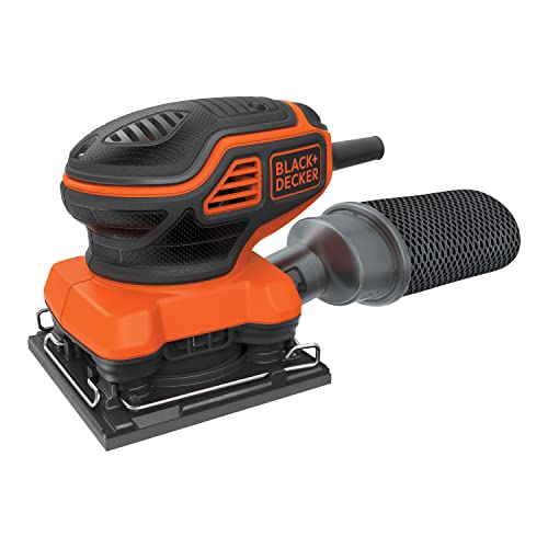 BLACK+DECKER 2.0 Amp Electric 1/4 Sheet Orbit Sander (BDEQS300) BLACK+DECKER