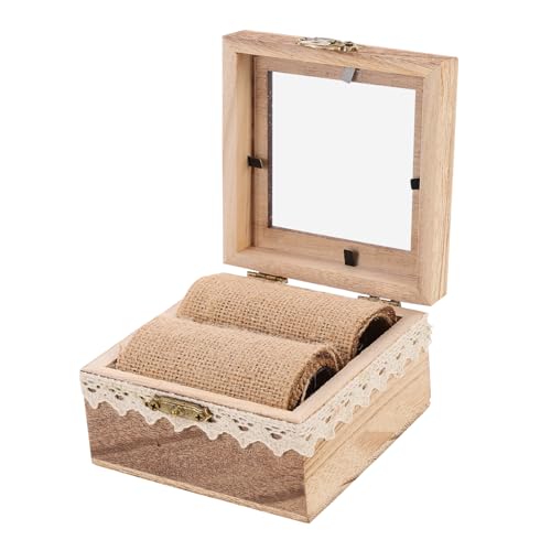 Holibanna 4pcs Box Engagement Ring Box Jewelry Organizer Tray Ring Bearer Holder Wedding Ring Case Ring Storage Holder Ornament Container Ring Bearer Holibanna