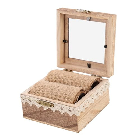 Holibanna 4pcs Box Engagement Ring Box Jewelry Organizer Tray Ring Bearer Holder Wedding Ring Case Ring Storage Holder Ornament Container Ring Bearer Holibanna