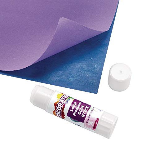 Colorations® Large Premium White Washable Glue Sticks in a Tray, Set of 12, 0.88 oz each, Glues Dries Clear & is Acid Free, Non Toxic & Washable Colorations