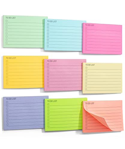 Mr. Pen- to Do List Sticky Notes, 3"x4", 360 Sheets, Assorted Colors to Do List Notepad, Lined Sticky Notes, to Do List Planner, Daily to Do List Mr. Pen