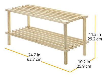 Whitmor Wood Household Shelves, Natural - WoodArtSupply