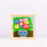 16 Pack Wood Board 4 x 4 inch Unfinished Wooden Canvas Board Square Wood Board Wooden Canvas Board Blank Wooden Canvas for Painting Painting Pouring Voittozege