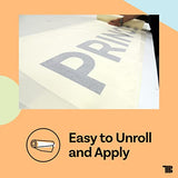 12" x 100' Roll of Paper Transfer Tape for Vinyl, Made in America, Premium-Grade Transfer Paper for Vinyl with Layflat Adhesive for Cricut Vinyl TapeManBlue