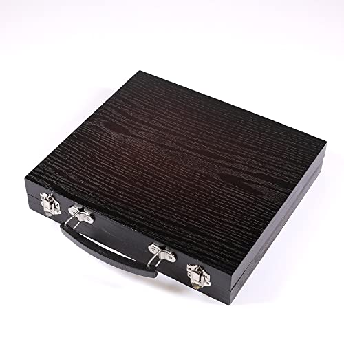 RoseArt Premium 36ct Acrylic Paint Set in Wooden Case -Complete Acrylic Artist Set for Canvas, Wood, Ceramic and Fabrics – Painting Supplies for RoseArt