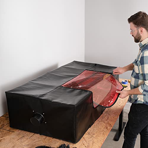 VIVO Extra Large Laser Engraver Enclosure with Exhaust Ports, Fire Retardant Laser Engraving Machine Protective Cover, Fits Large Lasers and Diode VIVO