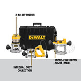 DEWALT Router, Fixed/Plunge Base Kit, 12-Amp, 2-1/4-HP (DW618B3) DEWALT