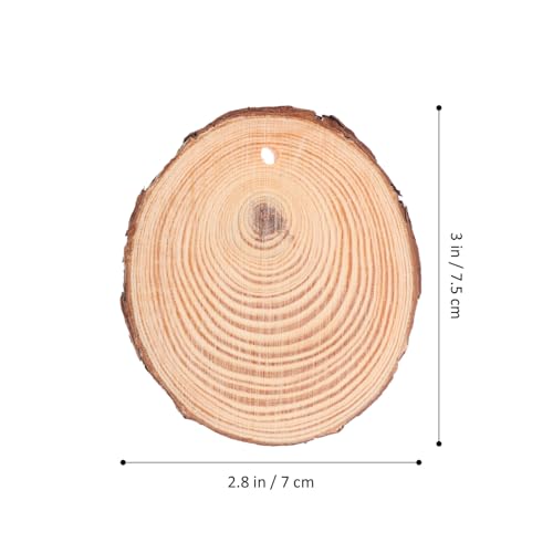 Operitacx 25pcs Unfinished Natural Wood Slices Wooden Circles Natural Wood Slices for Crafts Wooden Discs for Crafts Natural Wood Slices for DIY - WoodArtSupply