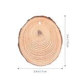Operitacx 25pcs Unfinished Natural Wood Slices Wooden Circles Natural Wood Slices for Crafts Wooden Discs for Crafts Natural Wood Slices for DIY Operitacx