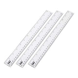 Mr. Pen- Ruler, Rulers 12 inch, Pack of 3, Clear Ruler, Plastic Ruler, Drafting Tools, Rulers for Kids, Measuring Tools, Ruler Set, Ruler inches and Mr. Pen