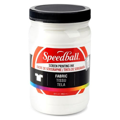 Speedball Fabric Screen Printing Ink, 32-Ounce, White Speedball