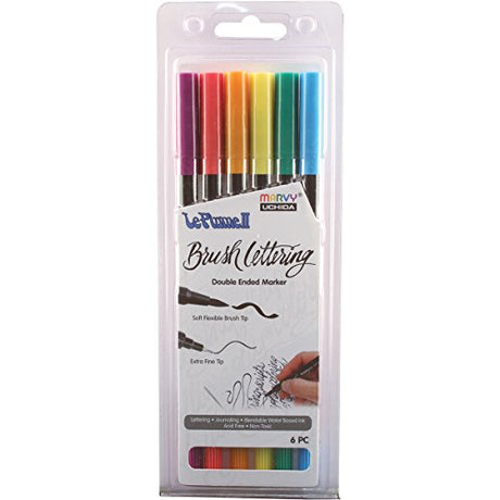 UCHIDA Bold Colored Brush Lettering Set Art Supplies, Assorted UCHIDA
