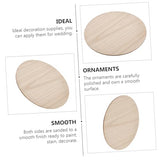 TEHAUX 9Pcs Painted Round Wood Chips Unfinished Wood Rounds Unfinished Wooden Circle Centerpieces Rustic Circle Wood disc Easter Wood Embellishment TEHAUX
