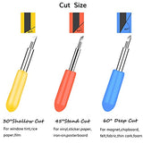 Blades for Cricut Explore 3/Air 2/Air/Maker 3/Maker, 40 Pack Replacement for Cutting Machine (20 Standard Fine Point,10 Shalow,10 Deep Cut Blades) Arisll