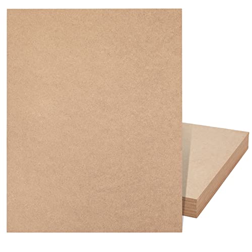 Bright Creations 1/4 In MDF Wood Chipboard Sheets for Crafts, Engraving, Painting (11x14 in, 6 Pack) Bright Creations