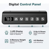 SMUG Standing Desk, 40 x 24 in Electric Height Adjustable Computer Desk for Home Office, Sit Stand up Work Gaming Table with Memory SMUG