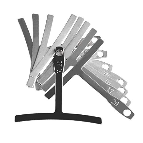 Mr.Power Guitar Bass Luthier Tools Kit Set Includes 9 Understring Radius Gauge, 32 Blades Steel Feeler Gauge, 1 Pin Puller, 1 String Action Gauge - WoodArtSupply