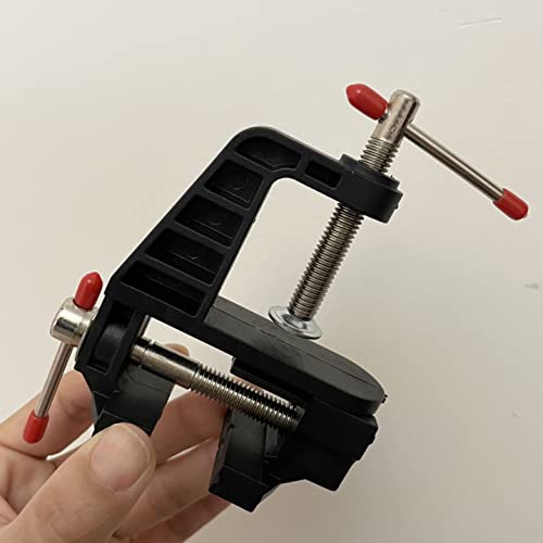 BUYSK Mini Table Clamp Small Hobby Bench Vice for Repairs Modelling Painting and Crafting (Black) BUYSK