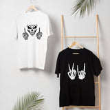 Skull Stencils for Painting On Wood Flame Skeleton Hand Finger Fire Templates for Airbrushing Art Crafts Plastic Reusable Wood Burning Stencils for Pkqon