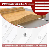 Crosscut Sled for Table Saw - Premium UHMW Plastic - 3/4" X 3/8" X 17" - Predrilled Holes and Screws - Ideal for U Tracks, Woodworking, Miter Slots, FixlyFido