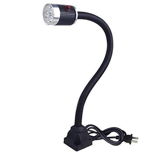 XINYIQI Led Work Light,IP65 Water Proof Flexible Gooseneck Lamp, Led Light gooseneck 900 Lumen for Lathe Milling, Drill Press, Industrial Lighting - WoodArtSupply