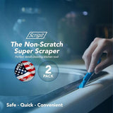 Scrigit Scraper No-Scratch Plastic Scraper Tool, 2 Pack - The Handy Multi-Use Scraping Tool for Removing Food, Labels, Stickers, Paint, Grease - Easy Scrigit