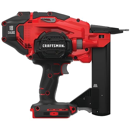 CRAFTSMAN V20 Narrow Crown Stapler, Cordless, 18 Gauge, Tool Only (CMCN618NB) Craftsman