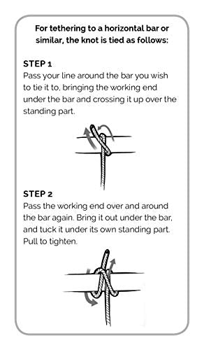 Essential Knots Kit: Includes Instructional Book, 48 Knot Tying Flash Cards and 2 Practice Ropes - WoodArtSupply