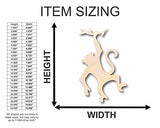 Unfinished Wood Monkey Hanging Shape - Animal - Wildlife - Craft - up to 24" DIY 8" / 1/8" 24 Hour Crafts