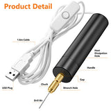 Electric Hand Drill Tools Set for Resin Casting Molds, Electrical Pin Vise Kit with 8 Pieces Drill Bits (0.8 to 1.2 mm) for Resin Plastic Wood Honoson