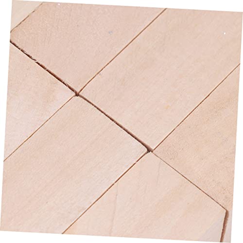 VILLCASE 40 pcs Natural Wood Blocks Small Wood Block Unfinished Wood Cubes Whittling kit Whittling Wood Unfinished Wood Sign Block Wood Blocks for VILLCASE