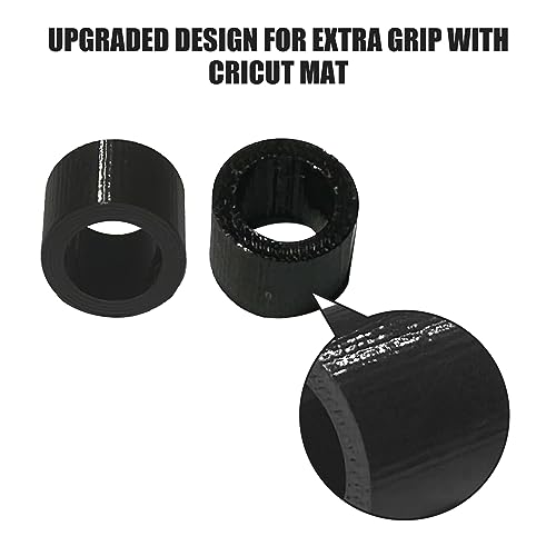 PIAOLGYI Replacement Spare Rubber Rollers for Cricut Maker,Accessories  Compatible with Cricut Maker(Black)