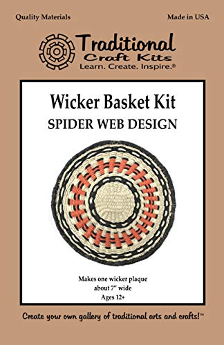 Wicker Basket Kit - Spider Web Design Traditional Craft Kits