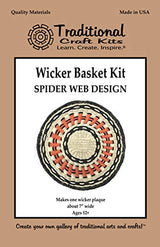 Wicker Basket Kit - Spider Web Design Traditional Craft Kits