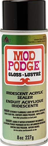 Mod Podge Iridescent Acrylic Spray Sealer, 8 oz, Green Gold - WoodArtSupply