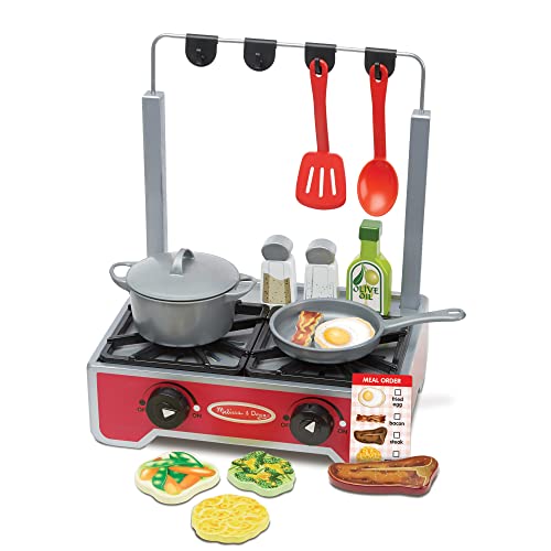 Melissa & Doug Deluxe Wooden Cooktop Set (SIOC) - WoodArtSupply