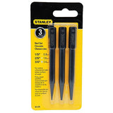 STANLEY Nail Setter, Steel, 3-Piece (58-230) Stanley