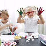 TEHAUX 10pcs Painting Pebbles Rock Painting for Kids Drawing Stones Pebble Painting Kit Mandala Stones Kit Flat River Rocks for Craft Bundle River TEHAUX