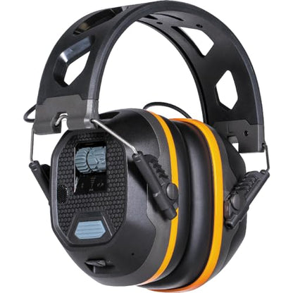 Klein Tools AESEM1S Smart Sense Electronic Hearing Protection Safety Earmuff with Bluetooth & Situational Awareness, NRR 23dB, 25hr Runtime - WoodArtSupply