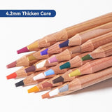 LIGHTWISH Professional Colored Charcoal Pencils,24 Colors Pastel Chalk Pencils Set in Gift Metal Box,for Beginners Adults Artists Shading Drawing LIGHTWISH