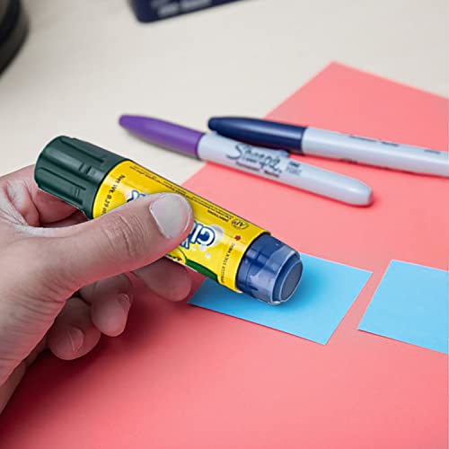The Mega Deals Glue Sticks - 0.88 Ounce, 4 Count Glue Stick - Blue Glue Sticks for Kids Dries Clear, Clear,Blue,Purple The Mega Deals