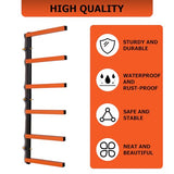 ECOTRIC 6 Levels Shelf Lumber Rack Lumber Storage Rack Lumber Organizer Wood Organizer Steel Wall Mounted Max 600 Lb (1 Pack) ECOTRIC